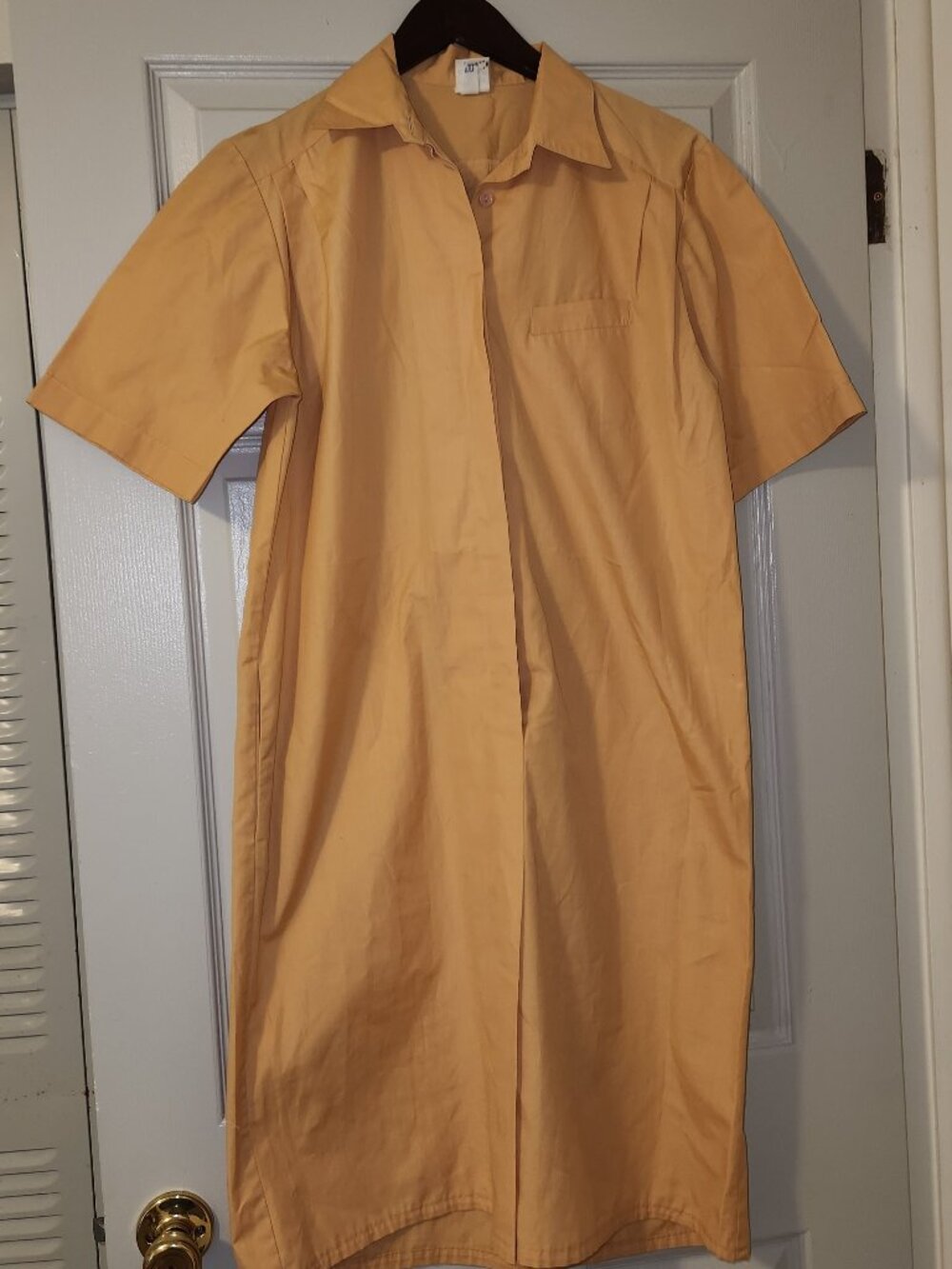 Vintage DDR East German Worker Dress Apron 1960s 1970s Berlin Damen Moden M